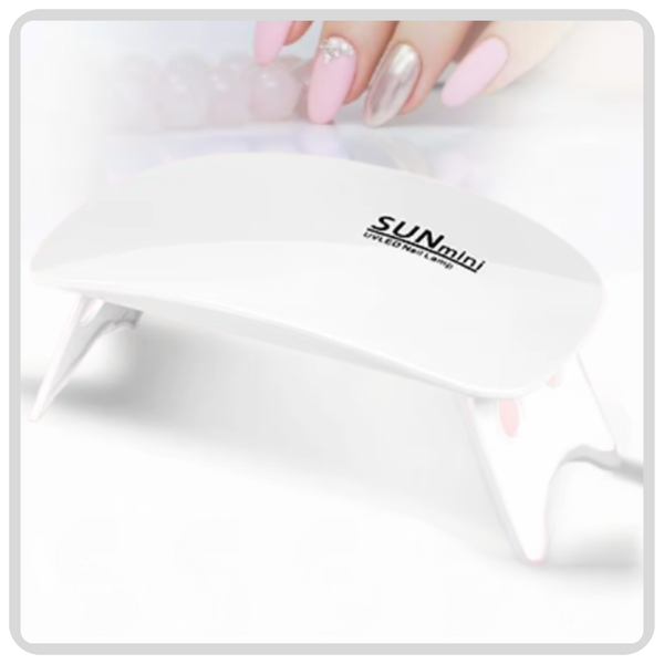 Mini Portable Curing Light Lamp for Gel Nail Polish - White
