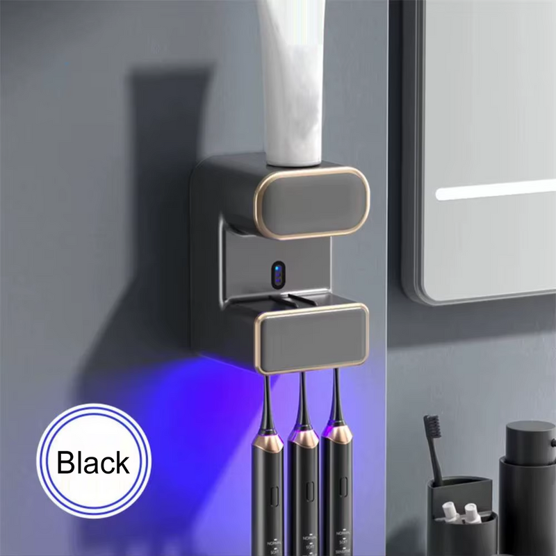 Automatic Sensor Toothpaste Dispenser, 1200mAh - Black
