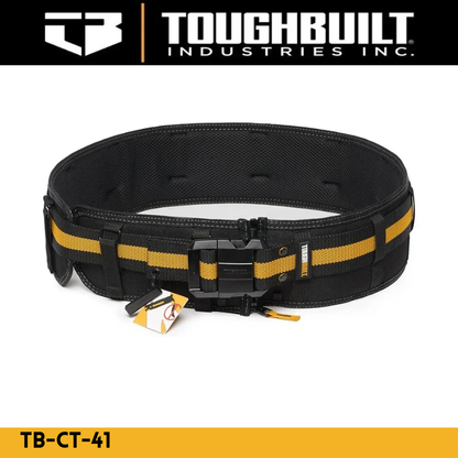 TOUGHBUILT TB-CT-41 Padded Belt with Heavy Duty Clip Buckle and Back Support Construction Work Belts Toughbuilt Tools