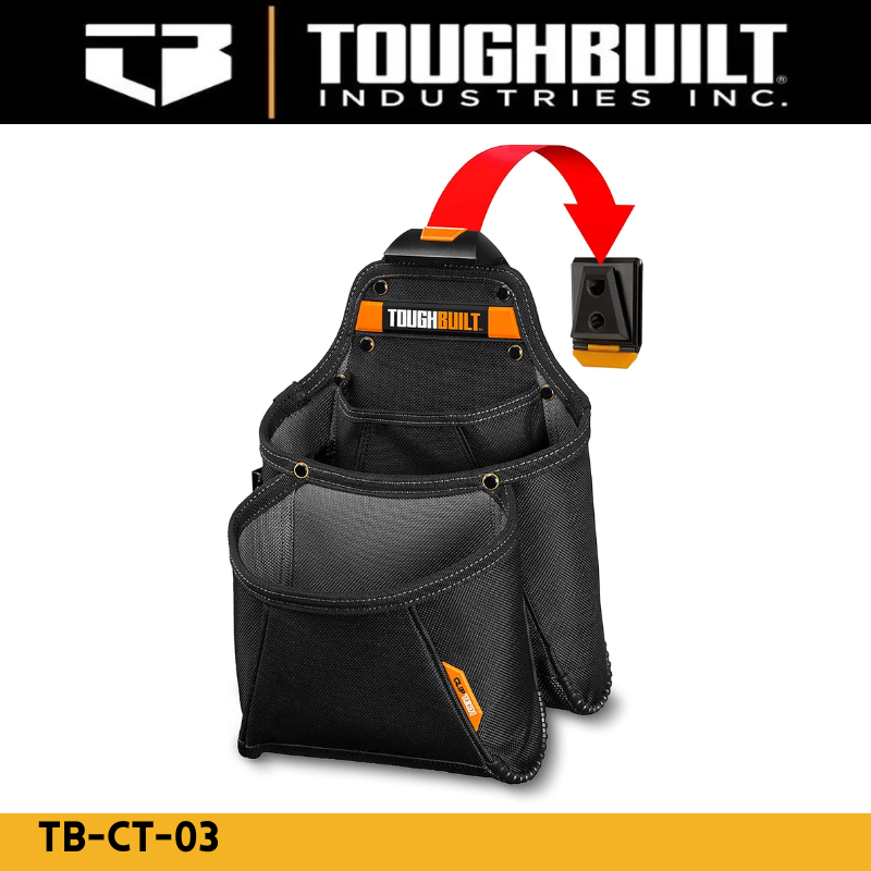 TOUGHBUILT TB-CT-03 Tool Belt Pouch - Multifunctional  Supply Pouch