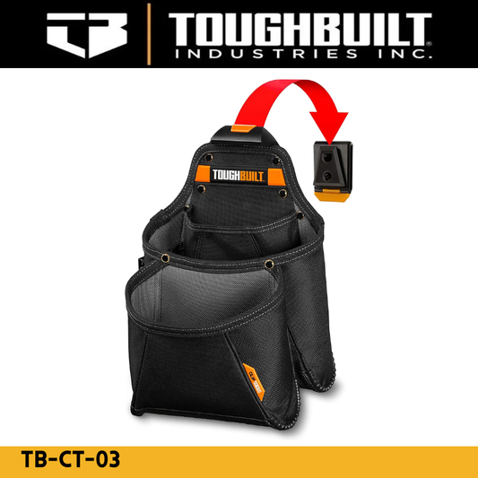 TOUGHBUILT TB-CT-03 Tool Belt Pouch - Multifunctional  Supply Pouch