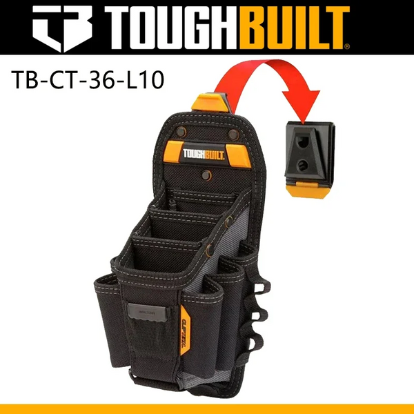 TOUGHBUILT Technician 10 Pocket Pouch Mechanic Special Multi-Pocket Tool Bag Tool Pouch Quick Durable Hanging Bag TB-CT-36-L10