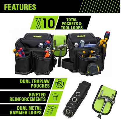 JAKAH Tool Belt Rig – Premium Heavy Duty Organizer