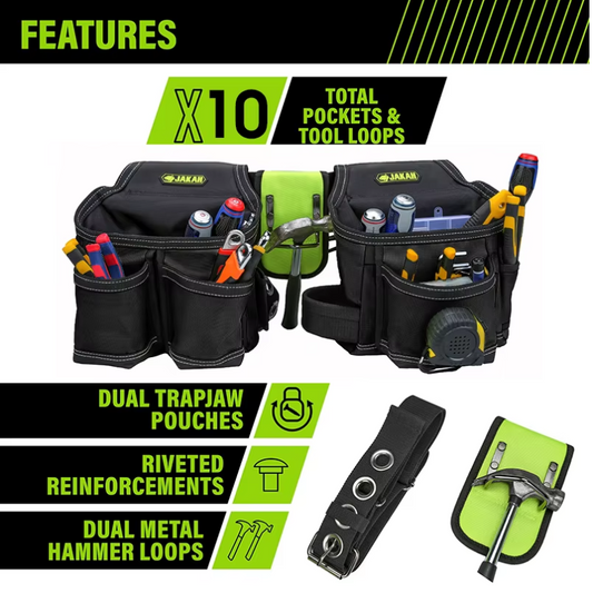 JAKAH Tool Belt Rig – Premium Heavy Duty Organizer