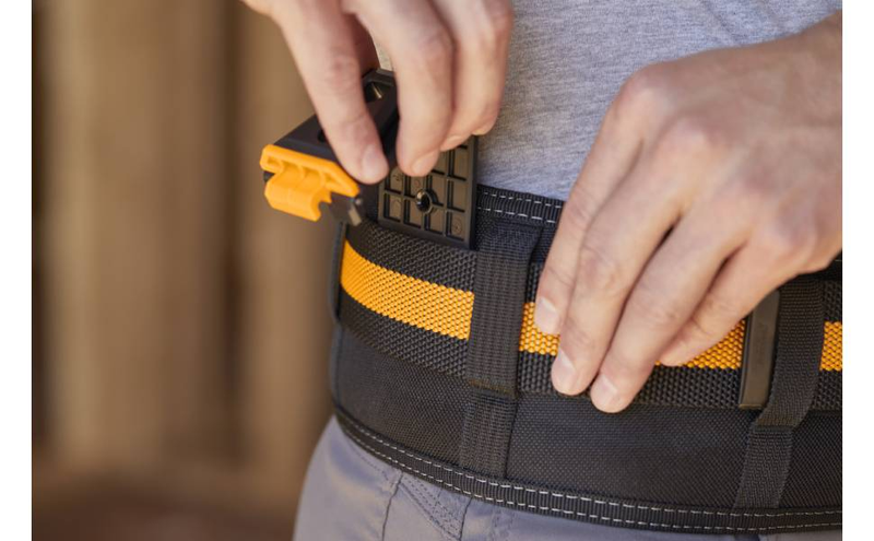 ToughBuilt TB-CT-42 Work Belt for Professionals Steel Buckle Heavy Duty Buckle / Back Support for Waist Bag Clip Tech Hubs
