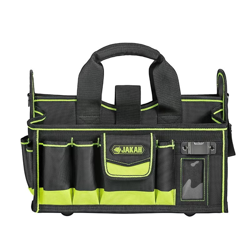 JAKAH 40-Pocket Tool Tote – Multi-Purpose Professional Organizer, Size 15 × 10,6 × 11 in (38 x 27 x 28 cm)