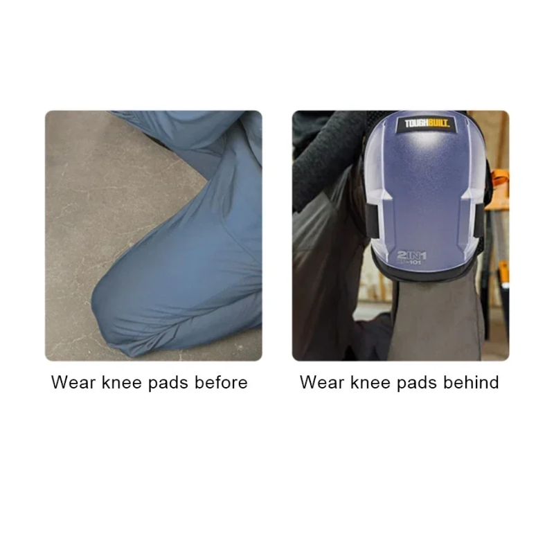 TOUGHBUILT TB-KP-101 2 In 1 Knee Pads For Tiling And Flooring Protective Safety Gear Construction Site Knee Pads