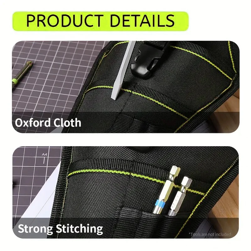 JAKAH Drill Holster – Single Side Tool Belt Pouch, Durable Canvas