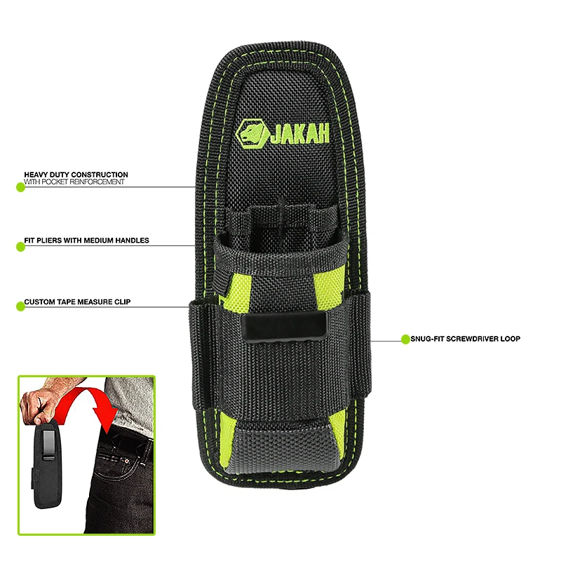 JAKAH Mini Tool Holder – Small Pouch & Knife Clip Organizer