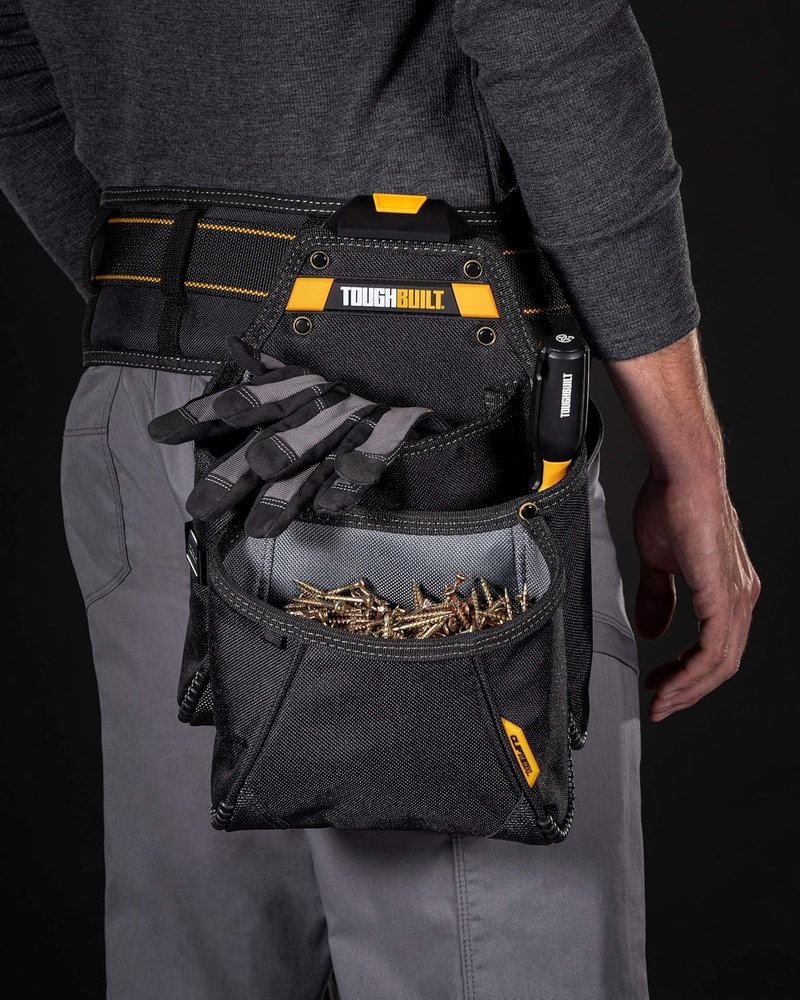 TOUGHBUILT Tool Belt Pouch TB-CT-03 - Multifunctional  Supply Pouch