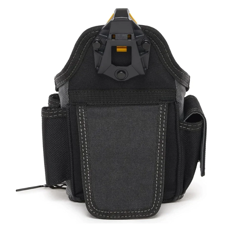 TOUGHBUILT Small Electricians Pouch TB-CT-34 - For Tool Belt 13 Pockets And Loops Black-Duty Construction