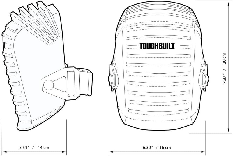 TOUGHBUILT Waterproof Knee Pad TB-KP-102 Is Suitable For Damp And Dirty Work Environments, Safety Protective Equipment, And Cons