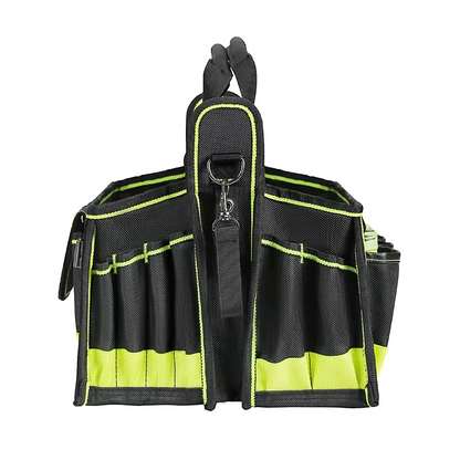 JAKAH 40-Pocket Tool Tote – Multi-Purpose Professional Organizer, Size 15 × 10,6 × 11 in (38 x 27 x 28 cm)