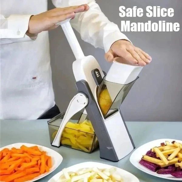 Vegetable Chopper With Adjustable Thickness