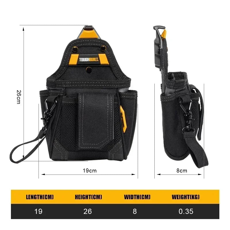TOUGHBUILT Waist Hanging Tool Bag TB-CT-32-A - Multifunctional Storage Quick Hang Tool Bag